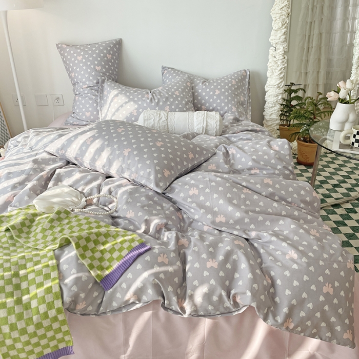 91家纺网 家纺一手货源 找家纺 千朵 2022新款全棉13372四件套 小情调