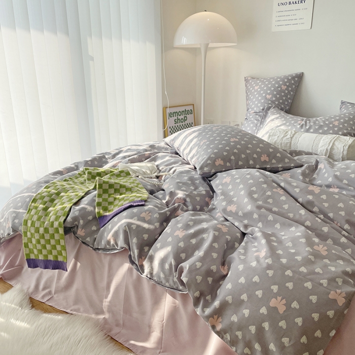 91家纺网 家纺一手货源 找家纺 千朵 2022新款全棉13372四件套 小情调