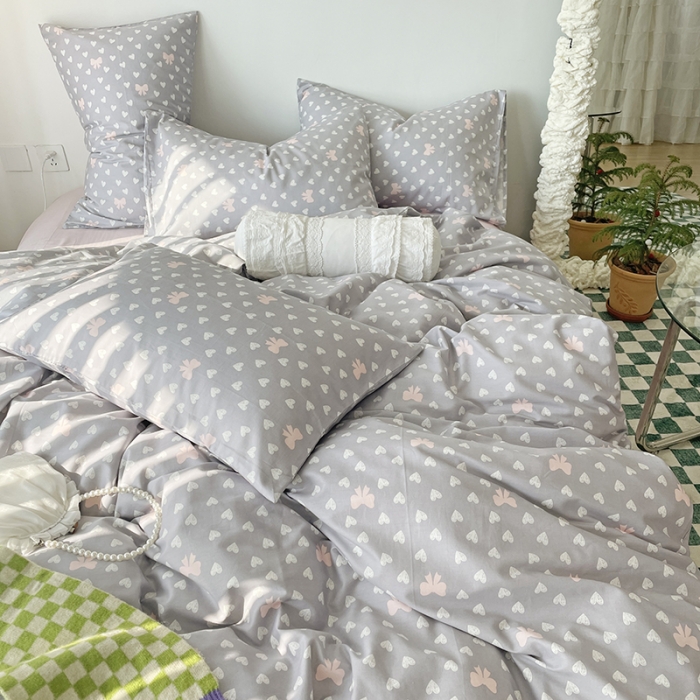 91家纺网 家纺一手货源 找家纺 千朵 2022新款全棉13372四件套 小情调