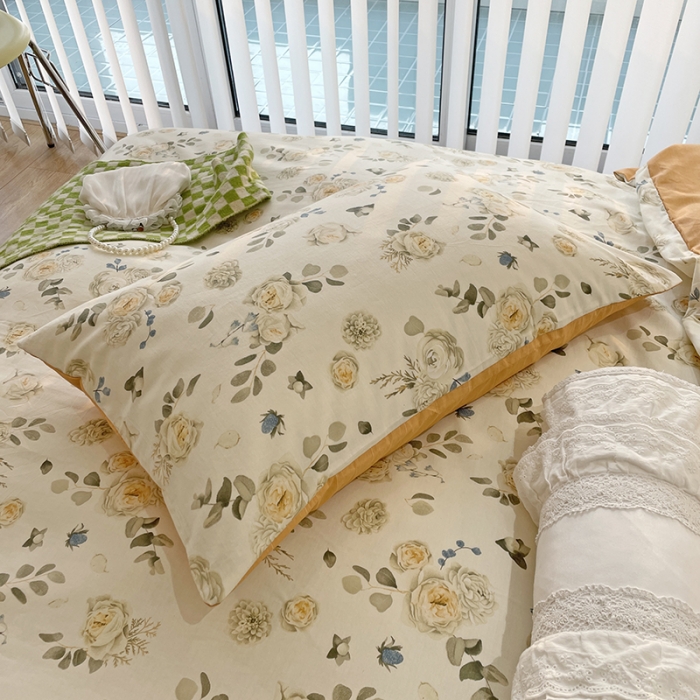 91家纺网 家纺一手货源 找家纺 千朵 2022新款全棉13372四件套 雅致