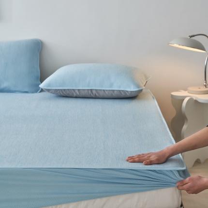 91家纺网 家纺一手货源 找家纺 （总）佑先生 2025新款A类纯色抗菌凉席床笠款三件套直播