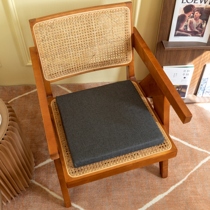 91家纺网 家纺一手货源 找家纺 2025天然乳胶坐垫亚麻坐垫天鹅绒乳胶座垫学生椅垫内外套