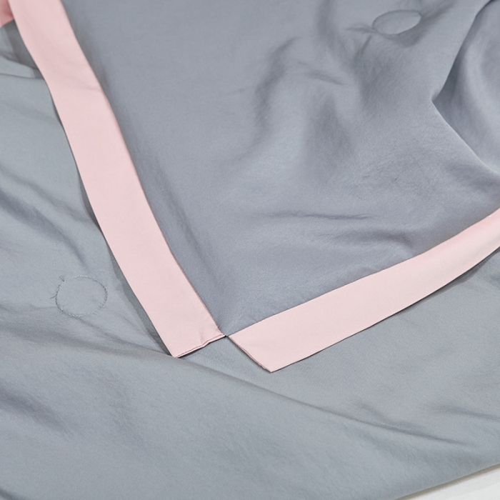 91家纺网 家纺一手货源 找家纺 吾秀 2022新款柔赛丝刺绣夏被-芳华 芳华-嘉宝灰