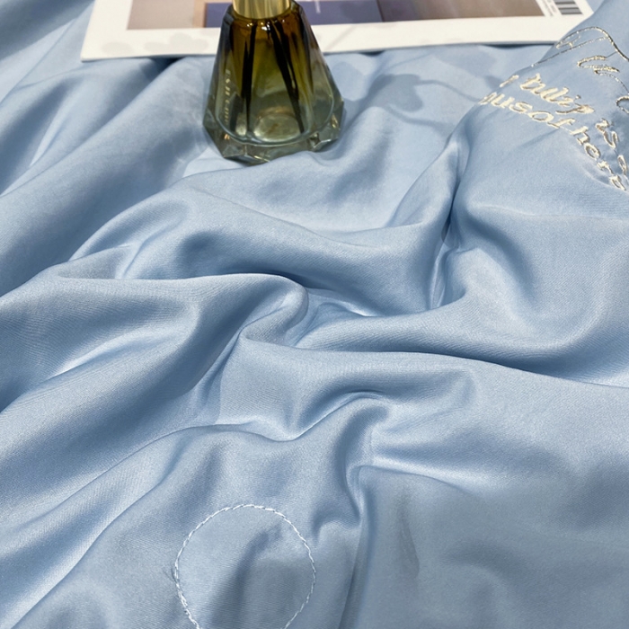 91家纺网 家纺一手货源 找家纺 吾秀 2022新款柔赛丝刺绣夏被-紫色爱恋 紫色爱恋-蓝