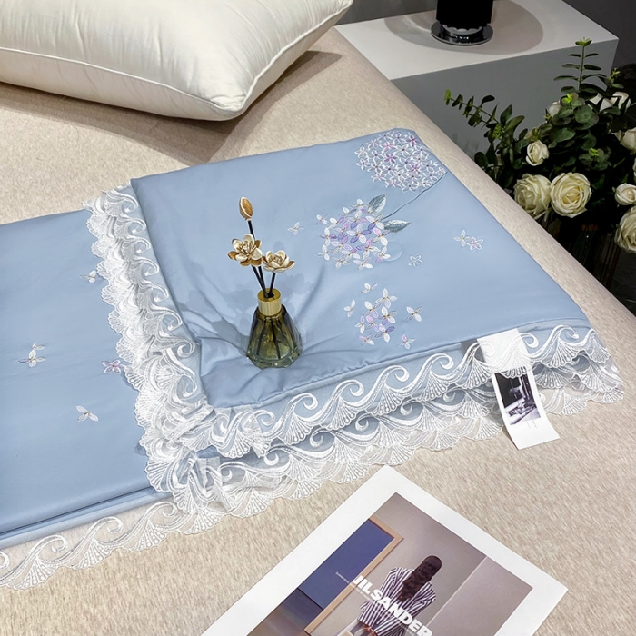 91家纺网 家纺一手货源 找家纺 吾秀 2022新款柔赛丝刺绣夏被-紫色爱恋 紫色爱恋-蓝