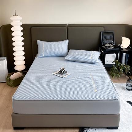 91家纺网 家纺一手货源 找家纺 （总）蓝巢 2022新款冰豆豆床笠三件套