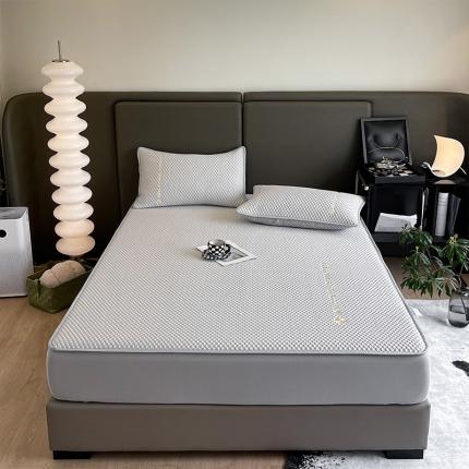 91家纺网 家纺一手货源 找家纺 （总）蓝巢 2022新款冰豆豆床笠三件套