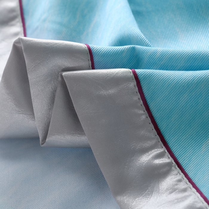 91家纺网 家纺一手货源 找家纺 威克凯丽 2023新款竹语天丝软凉席数码印花三件套 水天一色