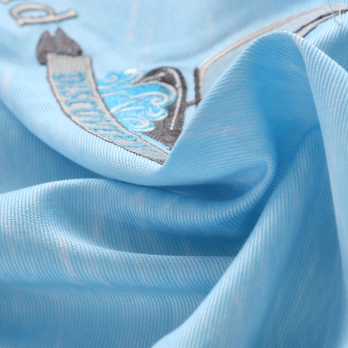 91家纺网 家纺一手货源 找家纺 威克凯丽 2023新款竹语天丝软凉席数码印花三件套 水天一色