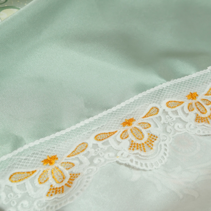 91家纺网 家纺一手货源 找家纺 ds生活馆 2022新款欧式蕾丝花边床单款凉席冰丝席维纳斯绿