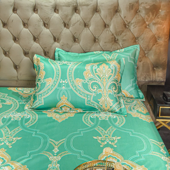 91家纺网 家纺一手货源 找家纺 ds生活馆 2022新款欧式蕾丝花边床单款凉席冰丝席锦年