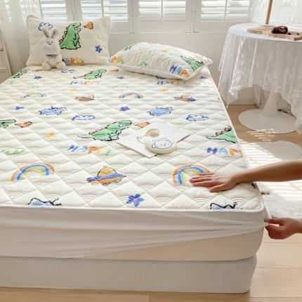 鑫钰 2023新款全棉抗菌小老虎印花床笠 恐龙游记