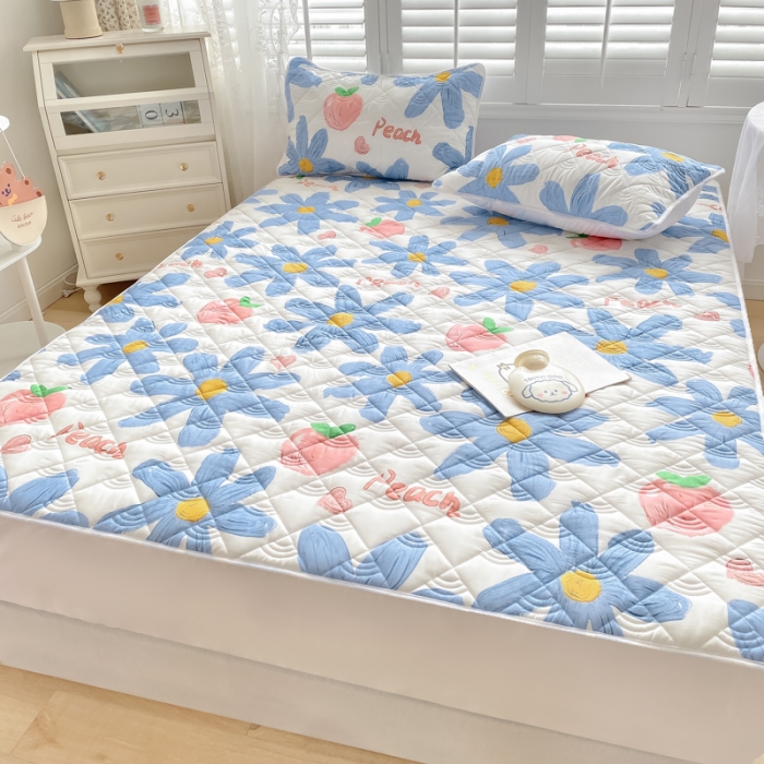 91家纺网 家纺一手货源 找家纺 鑫钰 2023新款全棉抗菌小老虎印花床笠 陌颜兰