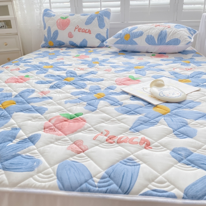 91家纺网 家纺一手货源 找家纺 鑫钰 2023新款全棉抗菌小老虎印花床笠 陌颜兰