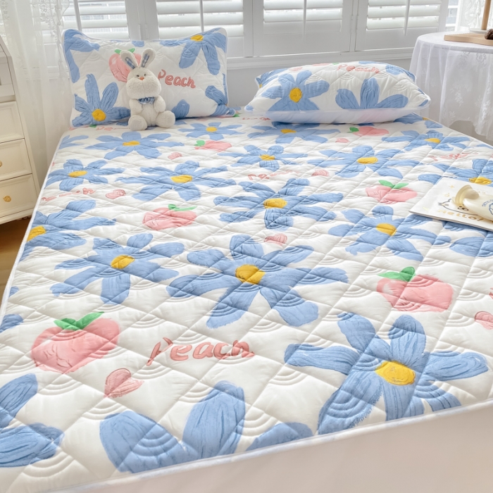 91家纺网 家纺一手货源 找家纺 鑫钰 2023新款全棉抗菌小老虎印花床笠 陌颜兰