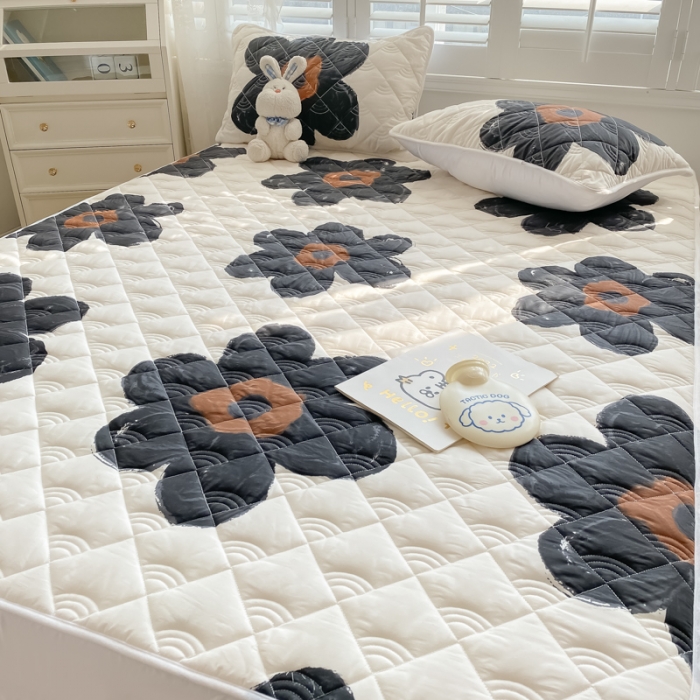 91家纺网 家纺一手货源 找家纺 鑫钰 2023新款全棉抗菌小老虎印花床笠 奈思-黑