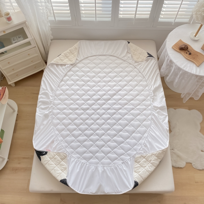 91家纺网 家纺一手货源 找家纺 鑫钰 2023新款全棉抗菌小老虎印花床笠 奈思-黑