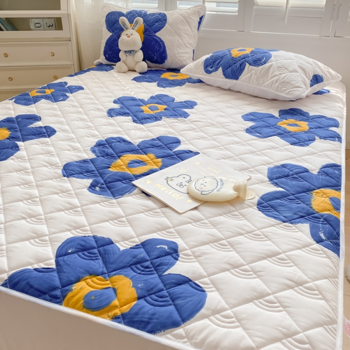 91家纺网 家纺一手货源 找家纺 鑫钰 2023新款全棉抗菌小老虎印花床笠 奈思-兰