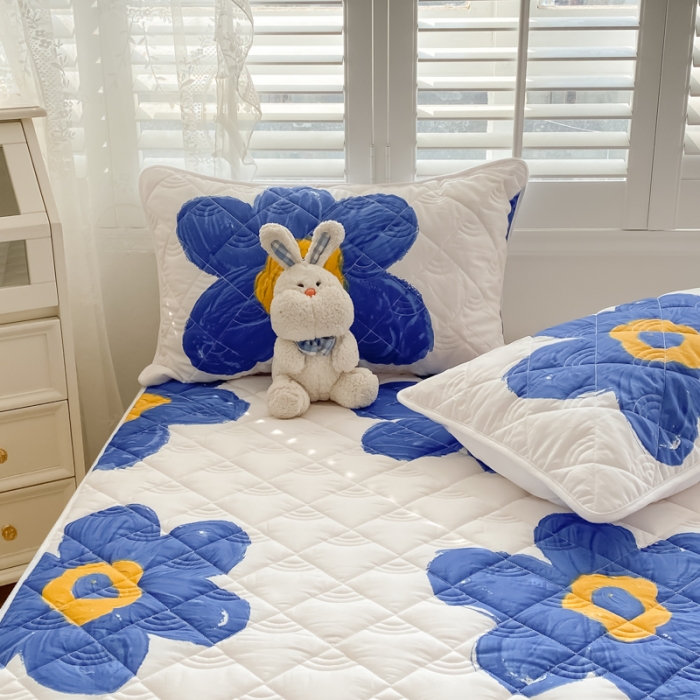 91家纺网 家纺一手货源 找家纺 鑫钰 2023新款全棉抗菌小老虎印花床笠 奈思-兰