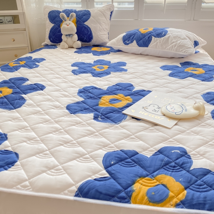 91家纺网 家纺一手货源 找家纺 鑫钰 2023新款全棉抗菌小老虎印花床笠 奈思-兰