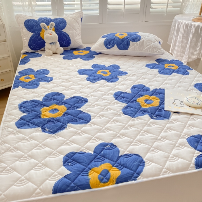 91家纺网 家纺一手货源 找家纺 鑫钰 2023新款全棉抗菌小老虎印花床笠 奈思-兰