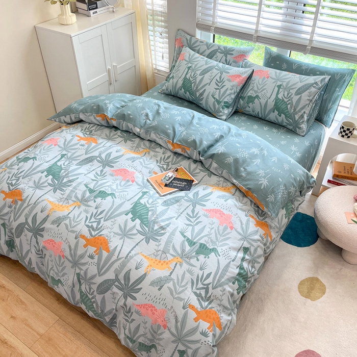 91家纺网 家纺一手货源 找家纺 晨希家居 2022全棉印花13372小清新多规格套件 梦龙