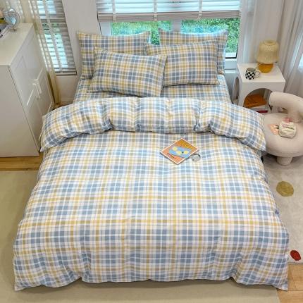 91家纺网 家纺一手货源 找家纺 晨希家居 2022全棉印花13372小清新多规格套件青春岁月