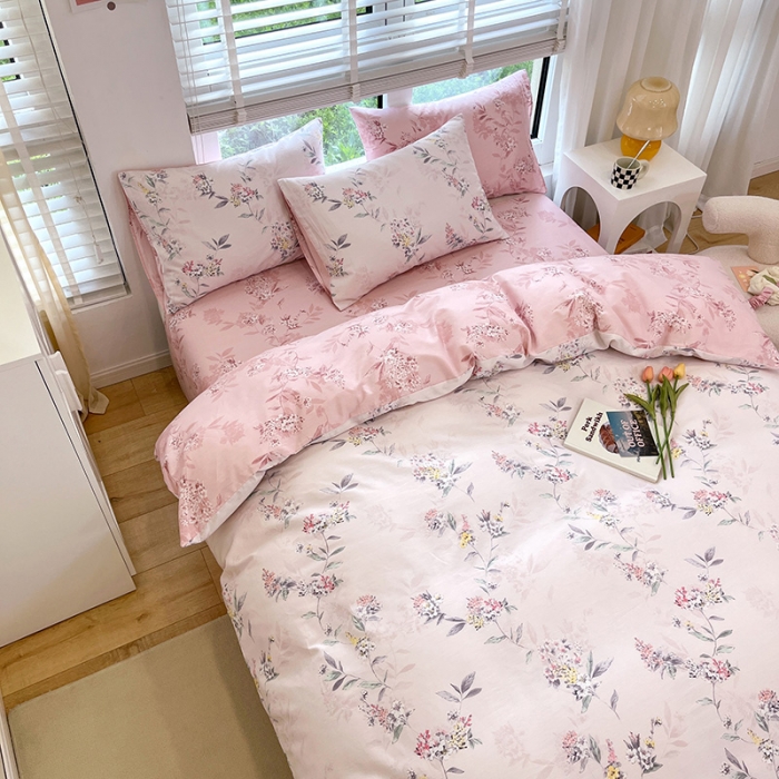 91家纺网 家纺一手货源 找家纺 晨希家居 2022全棉印花13372小清新多规格套件 温馨