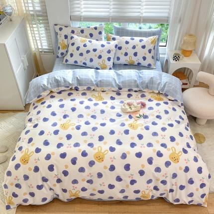 91家纺网 家纺一手货源 找家纺 晨希家居 2022全棉印花13372小清新多规格套件心愿图