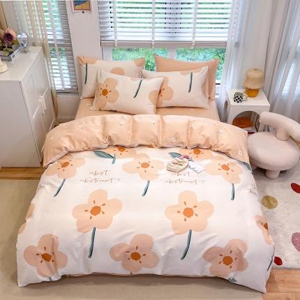 91家纺网 家纺一手货源 找家纺 晨希家居 2022全棉印花13372小清新多规格套件 幸运花