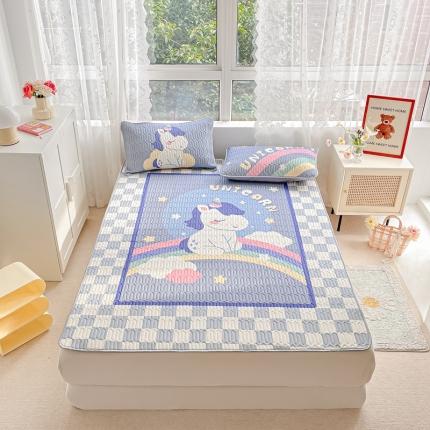 91家纺网 家纺一手货源 找家纺 （总）佰亿莱 2024新款大版乳胶软凉席三件套