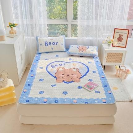 91家纺网 家纺一手货源 找家纺 （总）佰亿莱 2024新款大版乳胶软凉席三件套