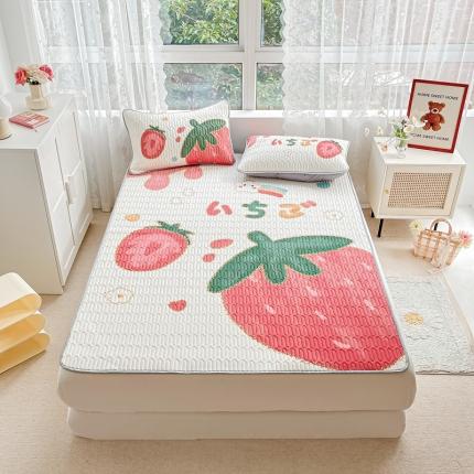 91家纺网 家纺一手货源 找家纺 （总）佰亿莱 2024新款大版乳胶软凉席三件套