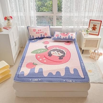 91家纺网 家纺一手货源 找家纺 （总）佰亿莱 2024新款大版乳胶软凉席三件套