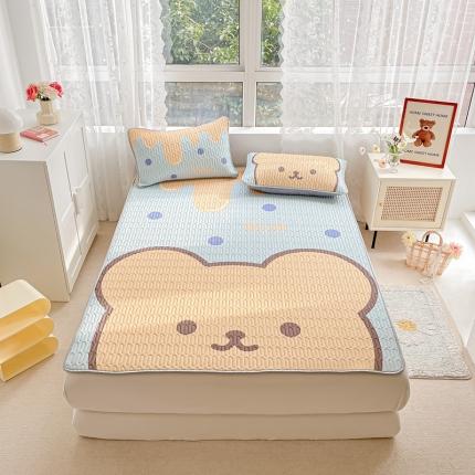 91家纺网 家纺一手货源 找家纺 （总）佰亿莱 2024新款大版乳胶软凉席三件套