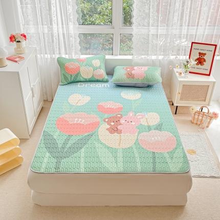 91家纺网 家纺一手货源 找家纺 （总）佰亿莱 2024新款大版乳胶软凉席三件套