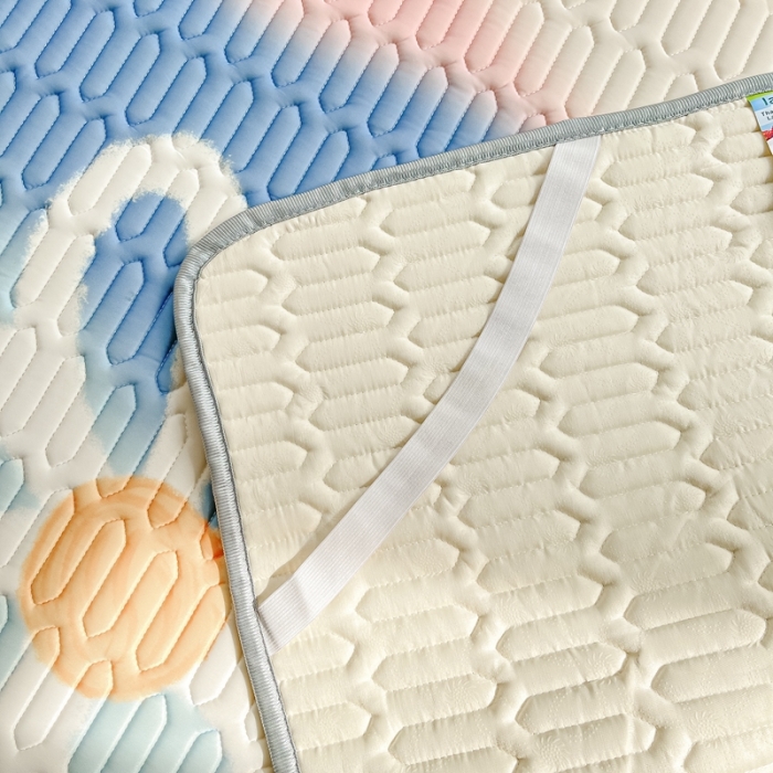 91家纺网 家纺一手货源 找家纺 佰亿莱 2024新款大版乳胶软凉席三件套 清新夏日