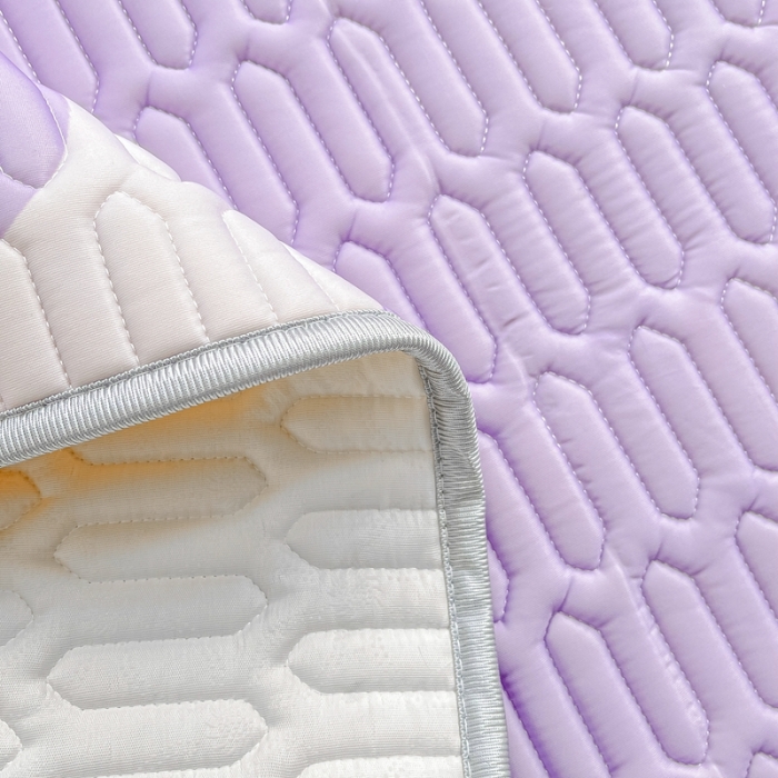 91家纺网 家纺一手货源 找家纺 佰亿莱 2024新款大版乳胶软凉席三件套 双拼小兔