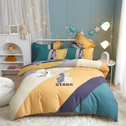 91家纺网 家纺一手货源 找家纺 (总) 惠居家 2022新款大版喷气印花四件套