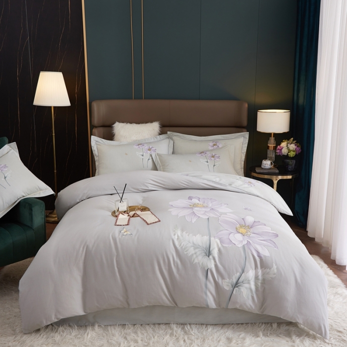 91家纺网 家纺一手货源 找家纺 惠居家 2022新款大版喷气印花四件套 北宛