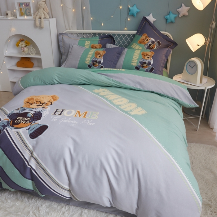 91家纺网 家纺一手货源 找家纺 惠居家 2022新款大版喷气印花四件套 狄克