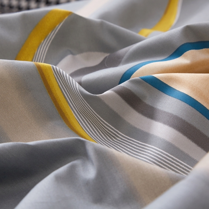 91家纺网 家纺一手货源 找家纺 惠居家 2022新款大版喷气印花四件套 兰卡斯-咖