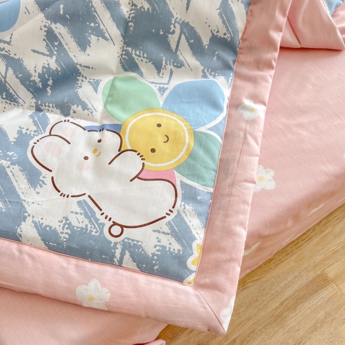 91家纺网 家纺一手货源 找家纺 （总）BOSS 2024新款小清新斜纹全棉夏被