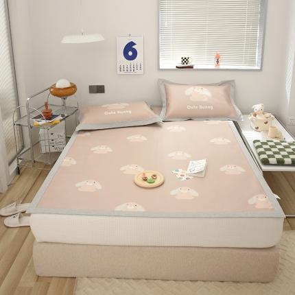 91家纺网 家纺一手货源 找家纺 橘滋 2022新款高端数码印花凉席（平席款）系列 波比兔