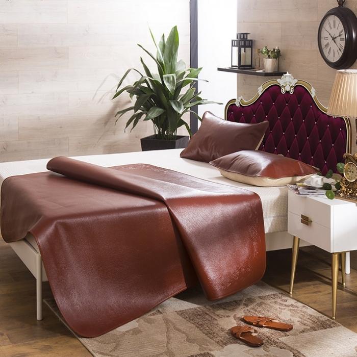 91家纺网 家纺一手货源 找家纺 促销牛皮凉席   牛皮席  凉席