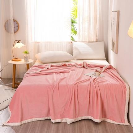 91家纺网 家纺一手货源 找家纺 （总）圣楚家纺 2024新款素色云貂绒保暖毯（300g）