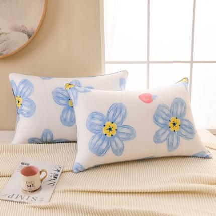 91家纺网 家纺一手货源 找家纺 圣楚家纺 2024新款高弹羽丝枕枕 海棠