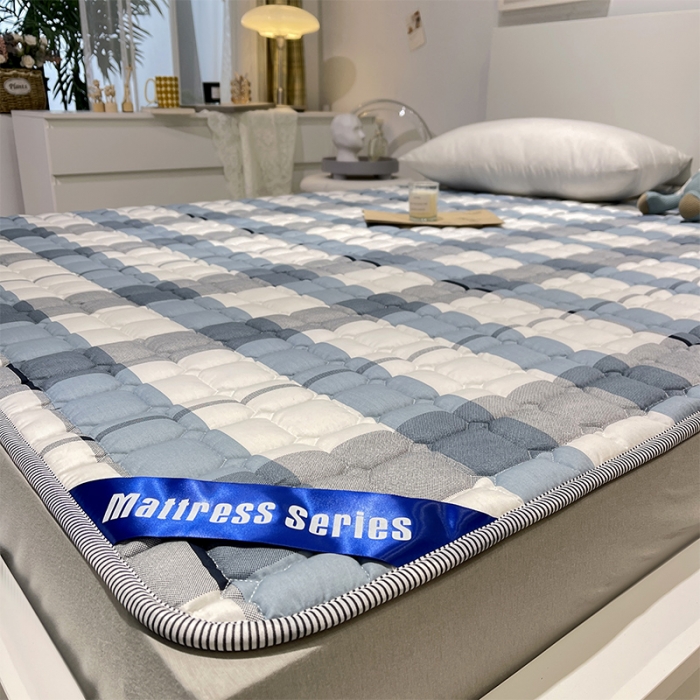 91家纺网 家纺一手货源 找家纺 丽诺床垫  2022新款13070全棉印花防滑床褥