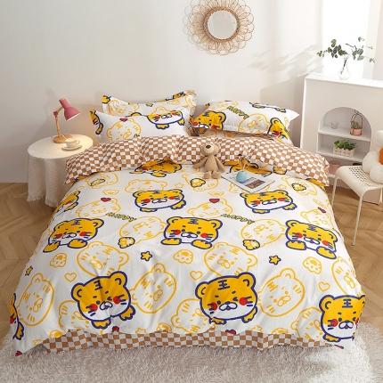 91家纺网 家纺一手货源 找家纺 总-2023新款12868全棉印花四件套三件套多规格纯棉斜纹