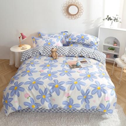 91家纺网 家纺一手货源 找家纺 总-2023新款12868全棉印花四件套三件套多规格纯棉斜纹